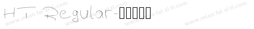 HT Regular字体转换